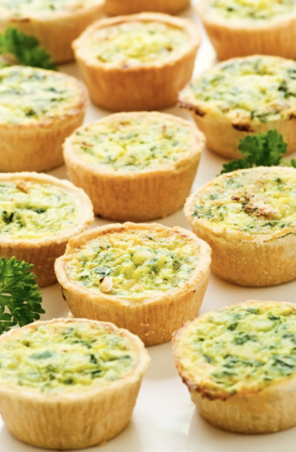 Ricotta en spinazie mini quiche