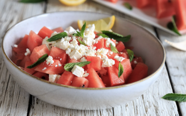Watermeloen salade met feta (V)